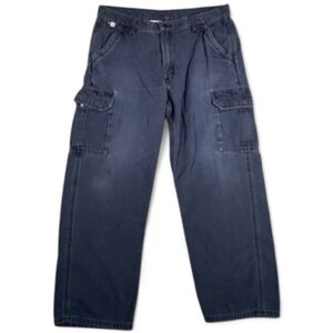 CARHARTT FR Dark Blue Cargo Pants for Men